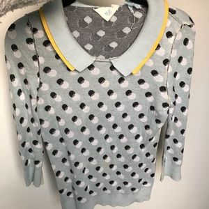 Anthropologie polka dot sweater - size xs